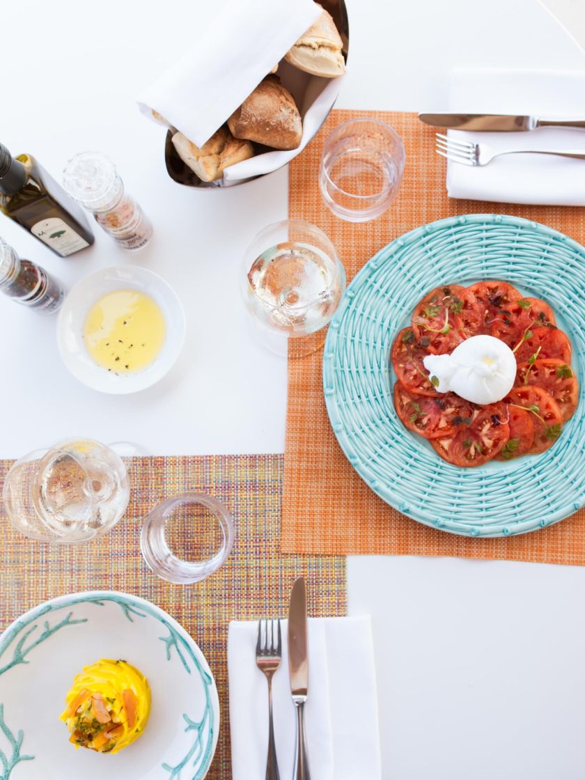 Antipasto bistronomico servito a La Villa Calvi